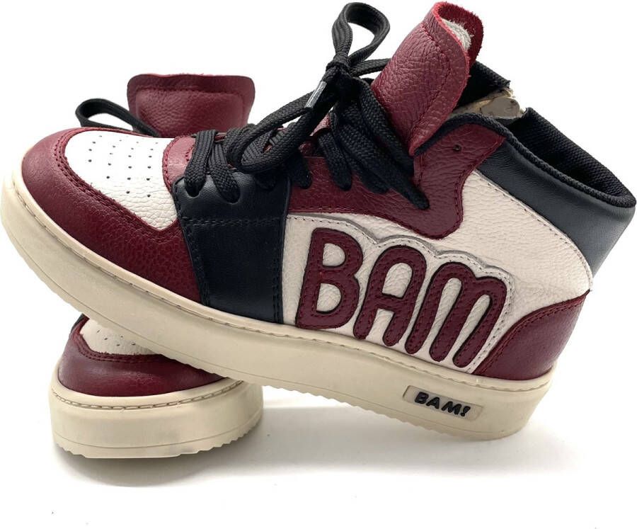 Bam Sneaker mid 30 Kinderen Rood