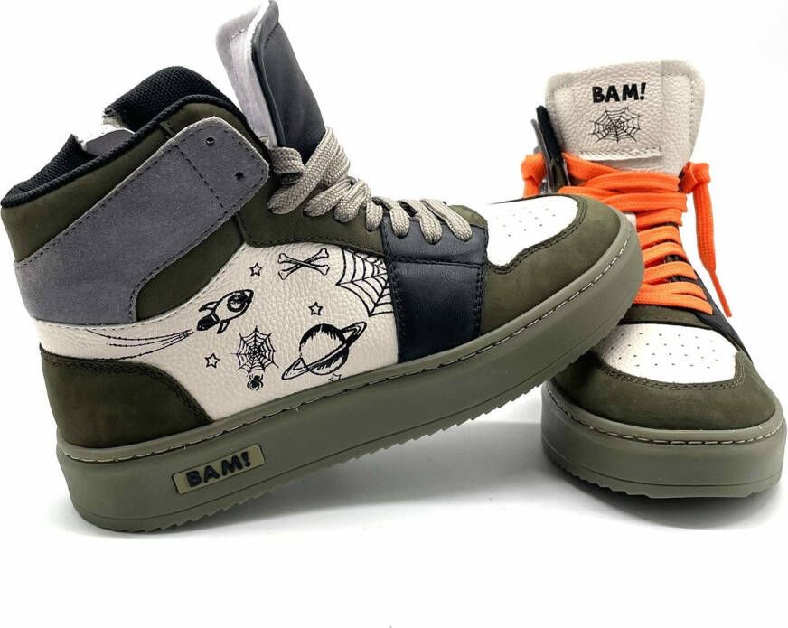 Bam Sneaker tattoo 30 Kinderen Groen