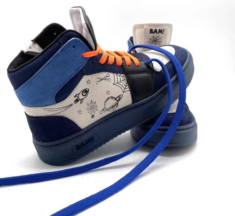Bam sneakers voor kinderen TATTOO blue 34 Kinderen Zwart
