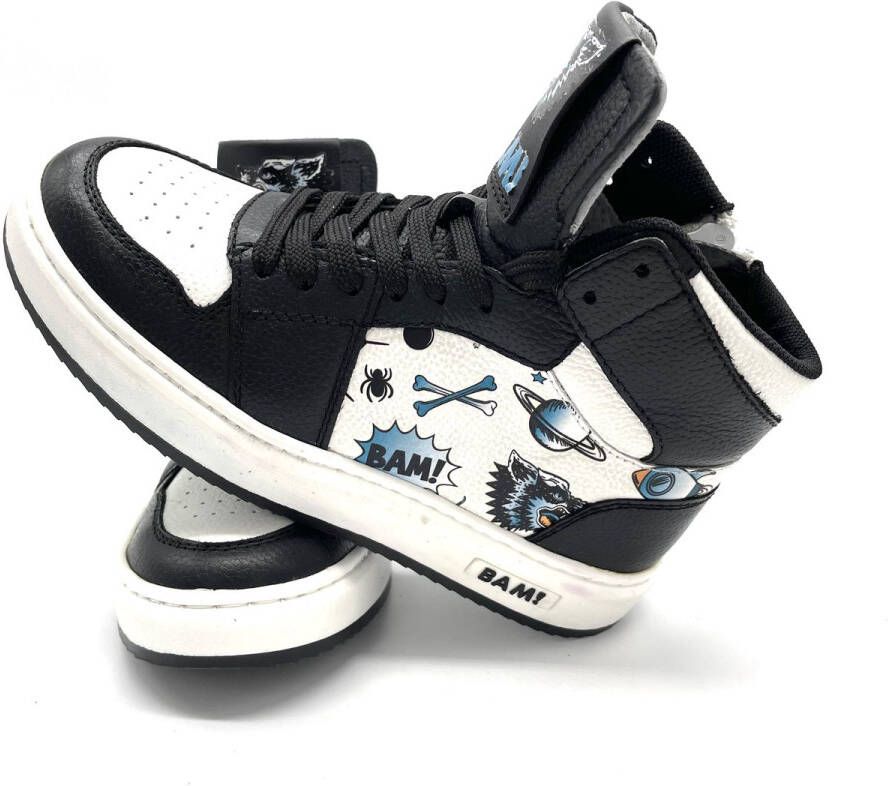 Bam sneakers voor kinderen TATTOO blue 28 Kinderen Zwart