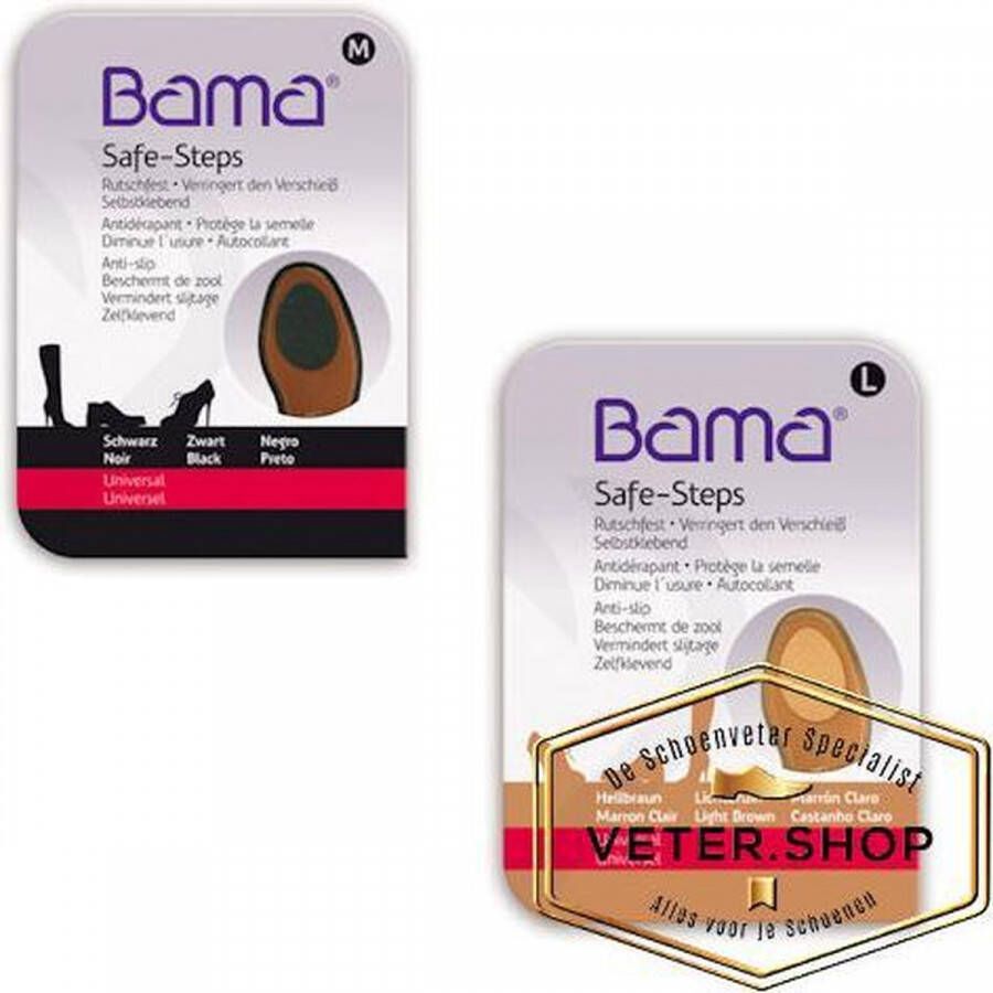 Bama Safe Steps uitglij beveiliging voor onder de schoenzool M 38 40 Bruin