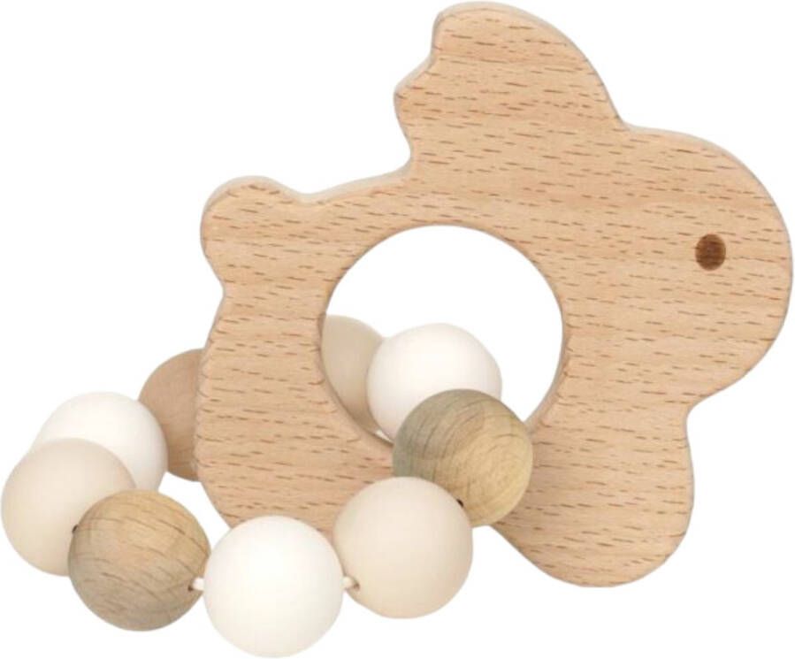 BamBam Bijtring Rabbit Eco Friendly Wooden