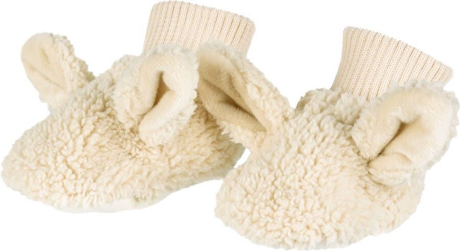 BamBam Slofjes met konijnoortjes Beige Gerecycled materiaal