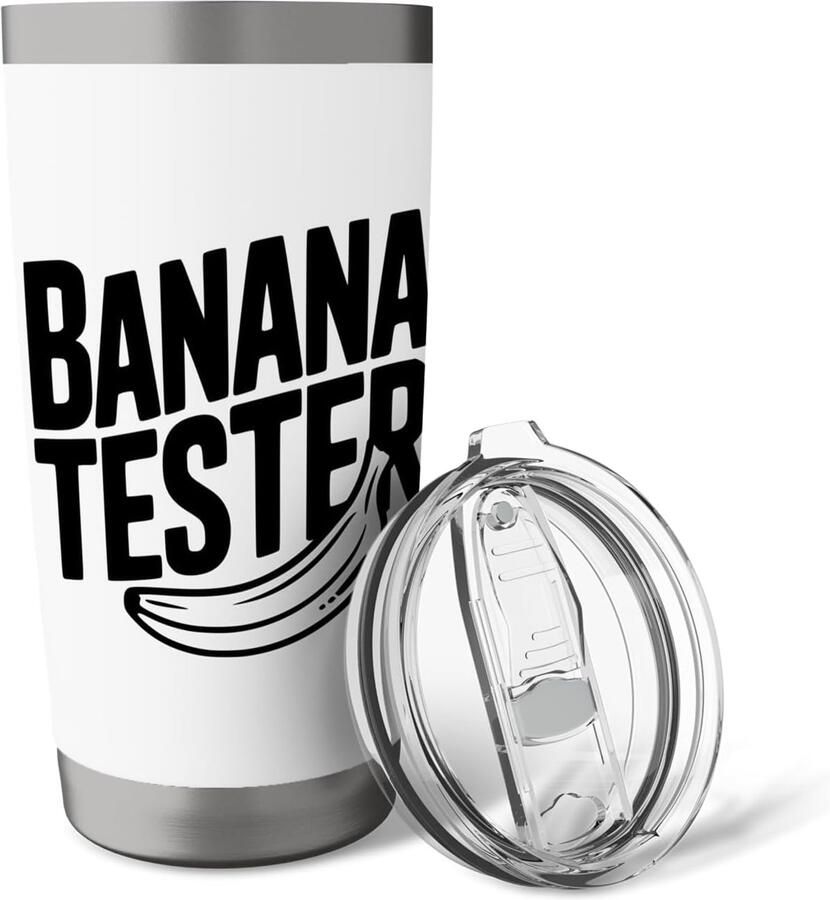 Banaanentest voor fruitliefhebbers dubbelwandige thermobeker