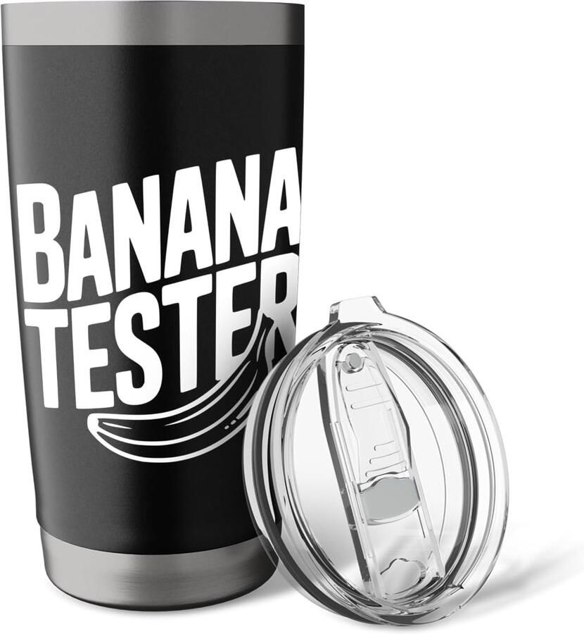 Banaanentest voor fruitliefhebbers dubbelwandige thermobeker