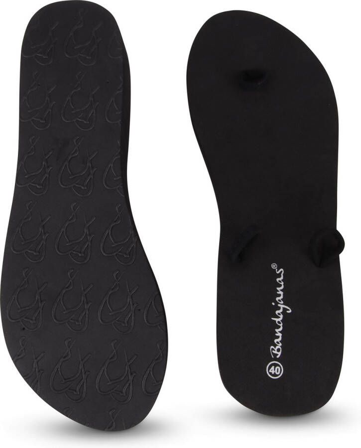 Bandajanas Sleehak Slippers 5 CM HAK Zwart Verwisselbare Banden Eco-Friendly EVA FOAM Comfortabele Zomerslipper