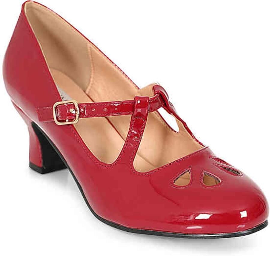 Banned Glamour In Time Mary Janes Pumps 39 Shoes Bordeaux rood