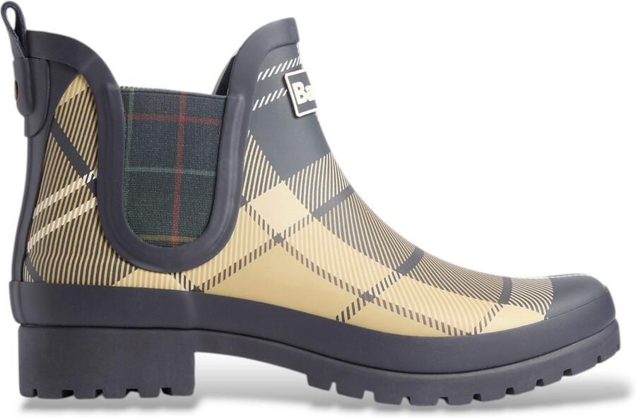 Barbour Botas Mallow Chelsea Welly tartan birchwood