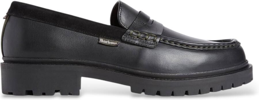 Barbour Loafers van mix van rundleer model 'Croxton'