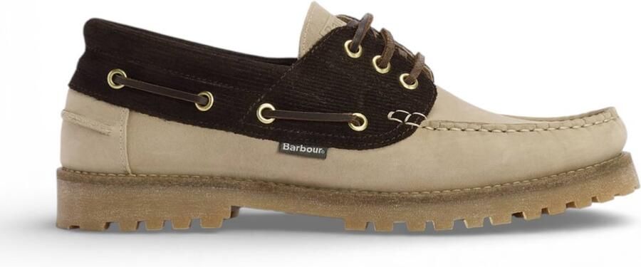 Barbour Leren dekschoenen bruin beige