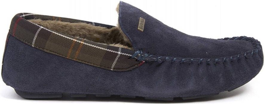 Barbour Monty Slippers msl0001tny52 navy suede