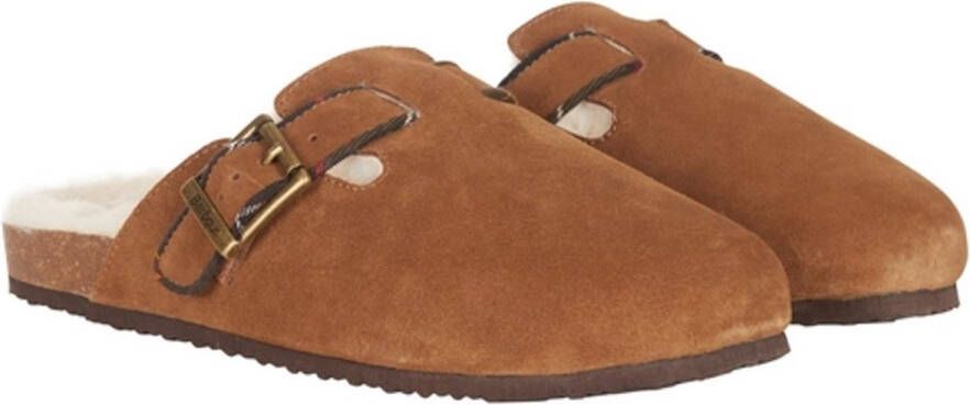 Barbour Pantoffel Women Nellie Camel Suede