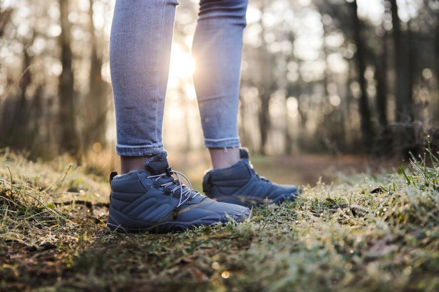 Bare Basics ArcticBare Slate Warme Barefoot Winterboots Waterbestendig Gevoerd & Antislip Zool Brede Teenruimte & Flexibel Comfort