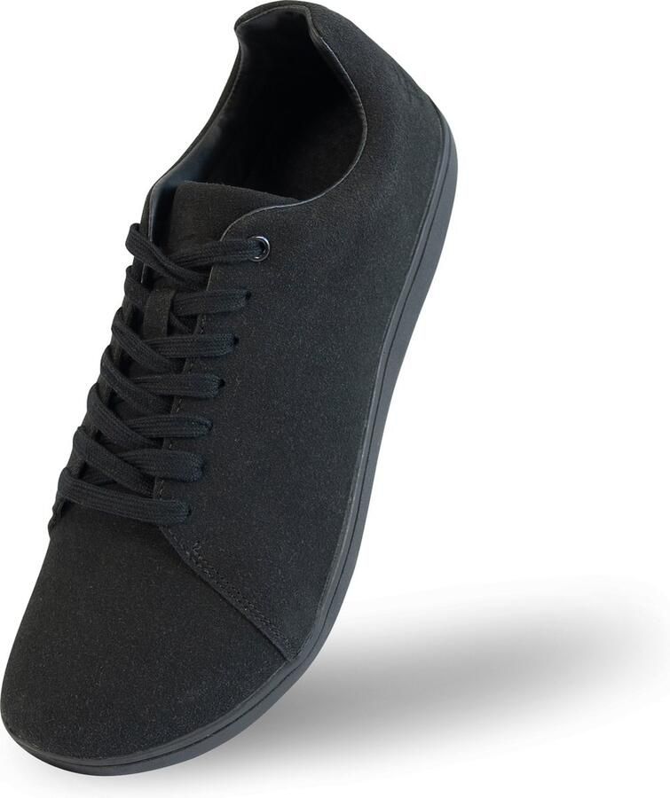 Bare Footwear Bareshoes Casual Suede Zwart Barefoot Schoenen voor en lichtgewicht natuurlijk bewegen