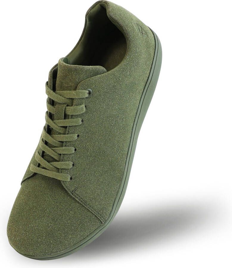 Bare Footwear Bareshoes Casual Suede Groen Barefoot Schoenen voor en lichtgewicht natuurlijk bewegen