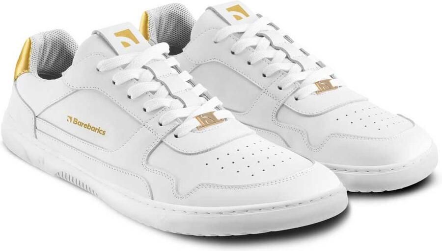 Barebarics Zing Leather Barefoot Schoenen Wit Man
