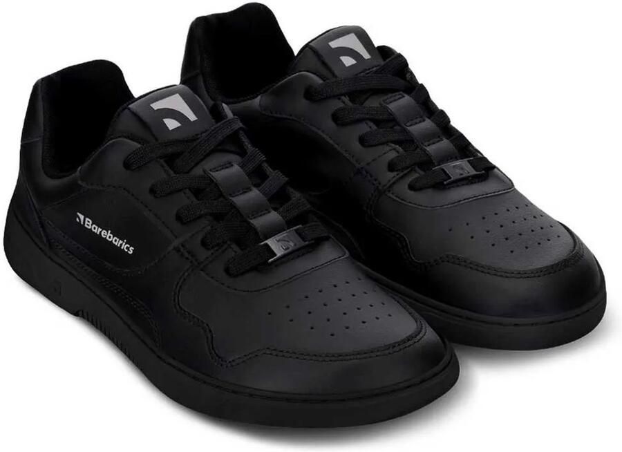 Barebarics Zing Leather Barefoot Schoenen Zwart Man