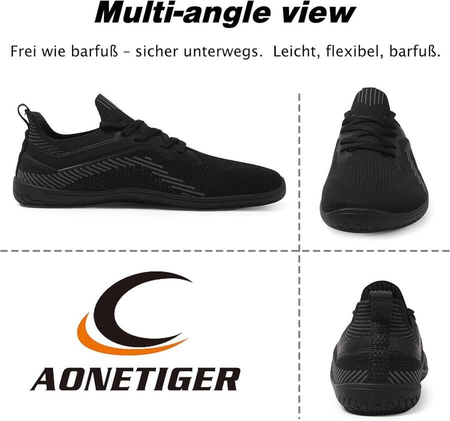 Barefoot Schoenen nen Brede Teen Box Zero Drop Sole