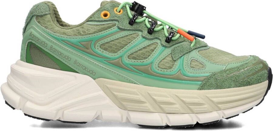 BARRACUDA Lage Sneakers Dames Bd1525 Maat: 39 Materiaal: Mesh Kleur: Groen