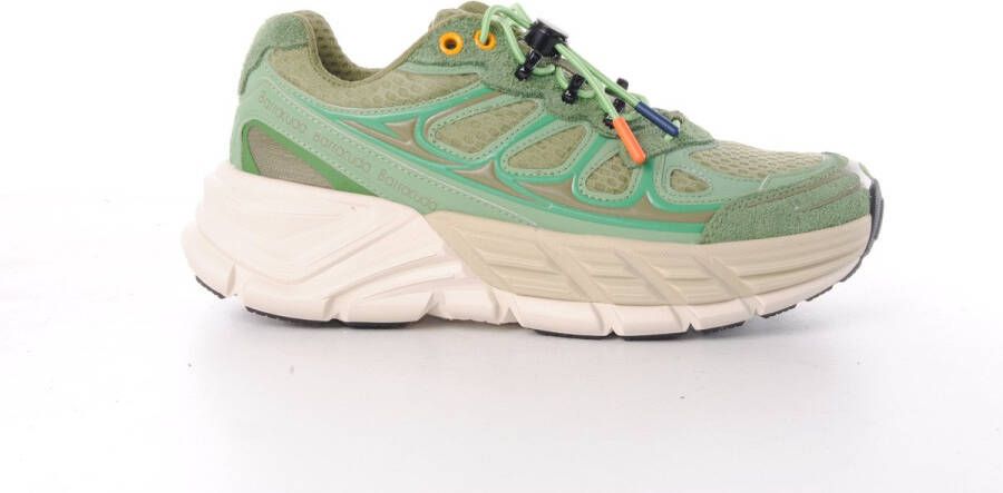 Barracuda Brracuda dames sneaker Rastafari D suède en mesh groen