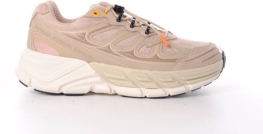 Barracuda hern sneakers Rastafari H suède en mesh beige