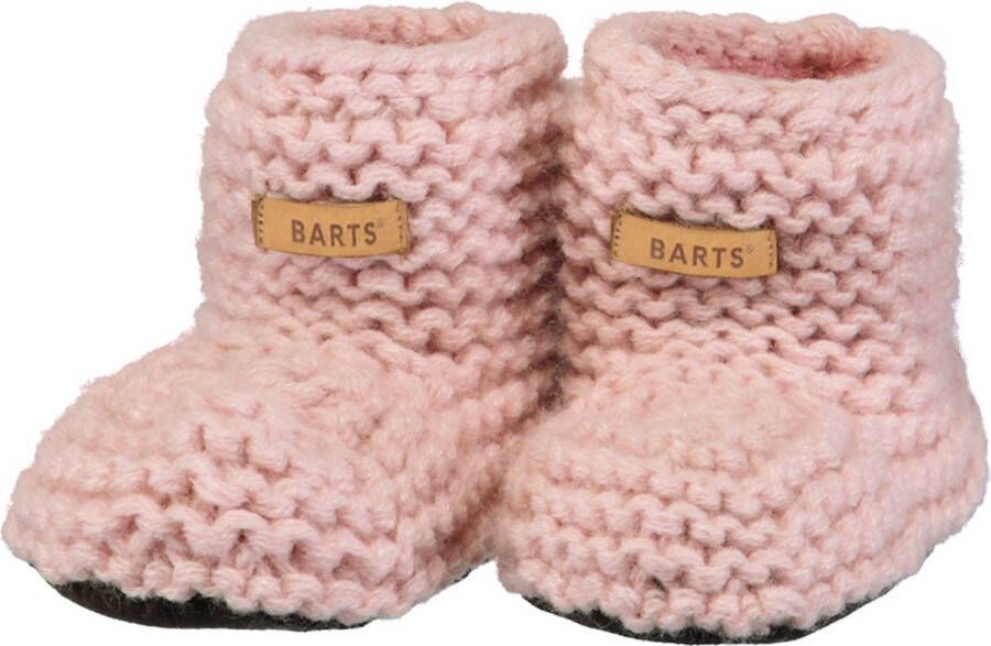 Barts baby slofjes Yuma roze Jongens Meisjes Acryl Effen S