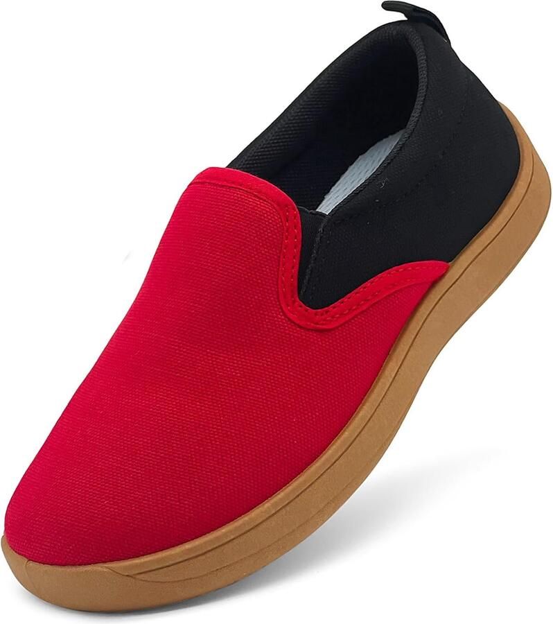 Barvoetjes voor kinderen breed slip-on canvas