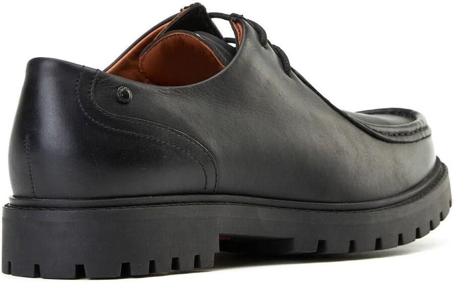 Base London Carbon Black FW Lace Up Casual Shoes