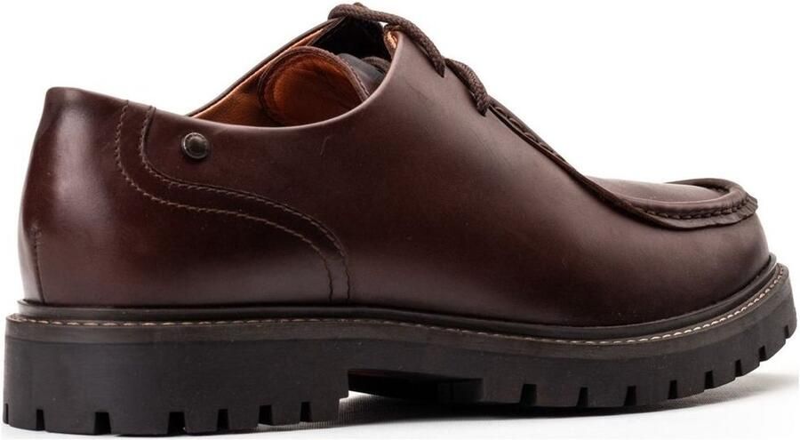 Base London Carbon Brown FW Lace Up Casual Shoes