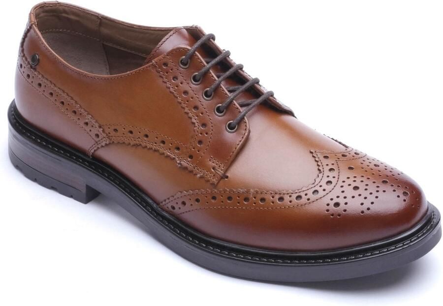 Base London Tanner Tan FW Lace Up Casual Shoes
