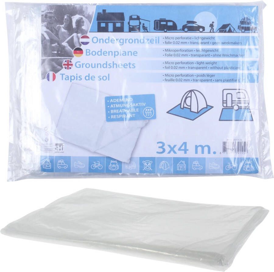 Basic Folie Grondzeil 3x4 m Transparant