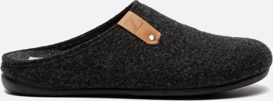 Basicz Pantoffels Grijs Vilt 370414 Heren Vilt