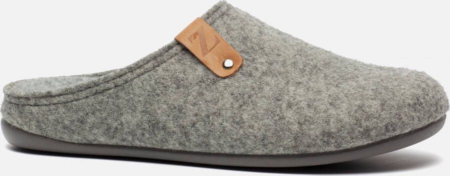 Basicz Pantoffels Grijs Vilt 370415 Heren