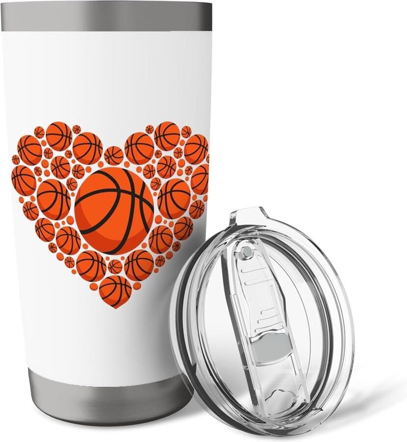 Basketball thermobeker met dubbele wand