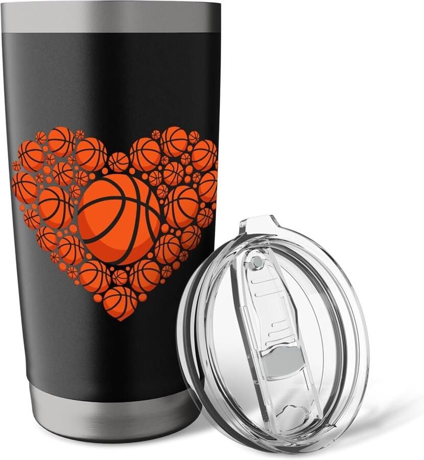 Basketball thermobeker met dubbele wand