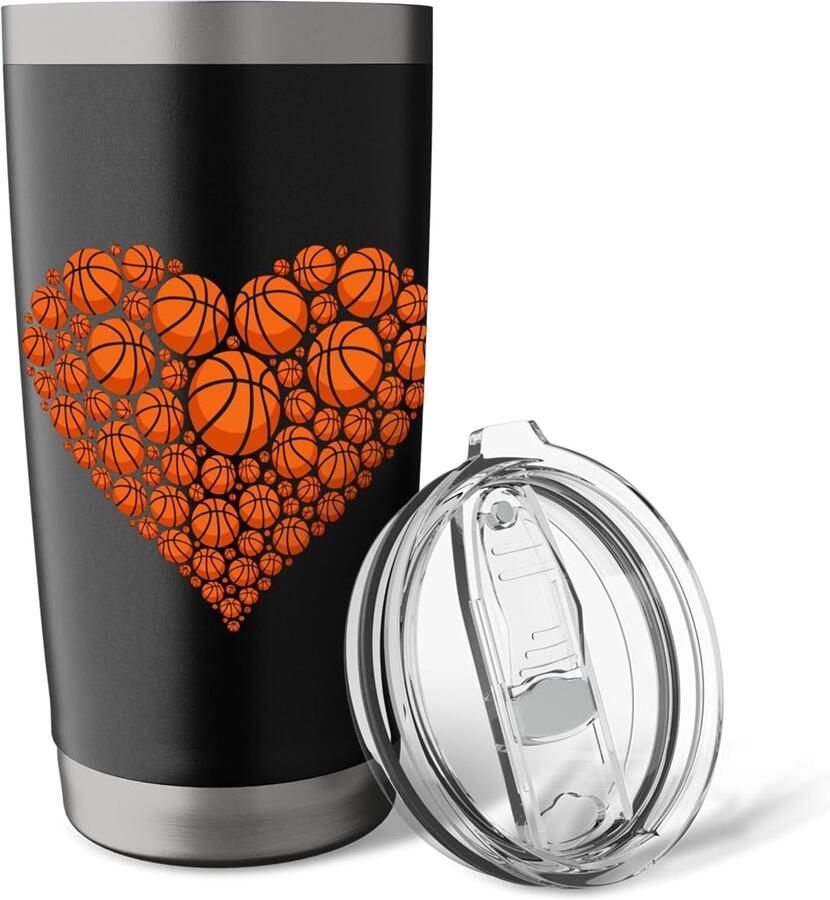 Basketball thermobeker met dubbele wand
