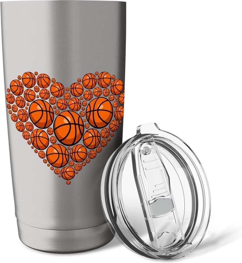 Basketball thermobeker met dubbele wand