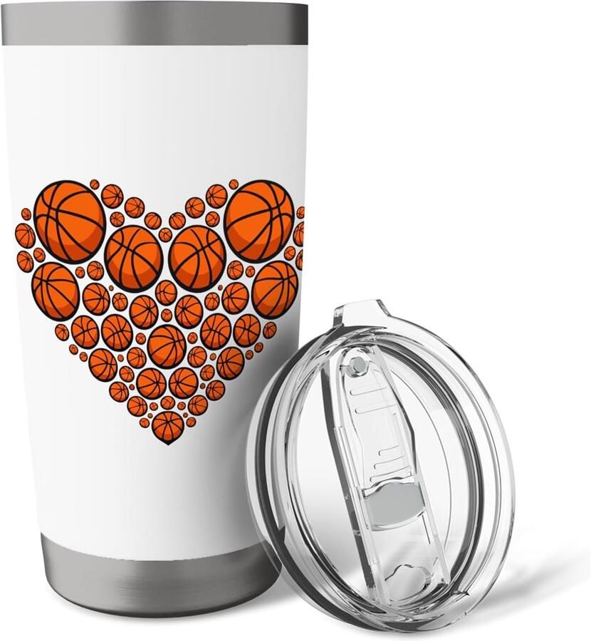 Basketball thermobeker met dubbele wand