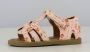 BBS Happy Bee meisjes baby sandalen roze met bloemen klittenband sluiting : BACK TO SCHOOL - Thumbnail 3