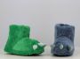 BBS Jongens dinosaurus fleece pantoffels zeer zachte blauwe huissloffen antislip Kerstcadeau Nieuwjaarscadeau - Thumbnail 2