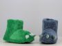 BBS Jongens dinosaurus fleece pantoffels zeer zachte blauwe huissloffen antislip ideaal kerstcadeau of nieuwjaarsgeschenk - Thumbnail 1