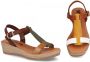 Digo Leren Sandalen Multicolor met velcro dames - Thumbnail 2