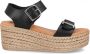 Blu sandals Dames Slipper Zwart Comfortabele Zomersandaal met Glanzend Detail - Thumbnail 1