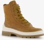 Be Mine leren dames veterboots cognac Uitneembare zool - Thumbnail 3