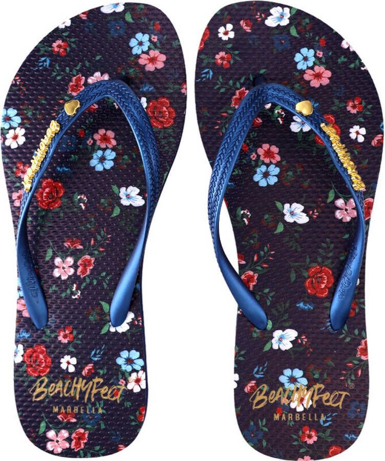 BeachyFeet Flores Azul