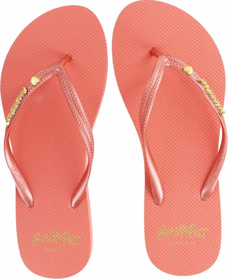 BeachyFeet Teenslipper Dame Rosa Verano Unisex Flipflop Roze