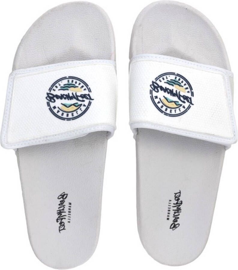 BeachyFeet Slides Playero Blanco