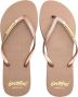 BeachyFeet Teenslippers Dames Flamencos Chocolate Slippers Bruin - Thumbnail 1