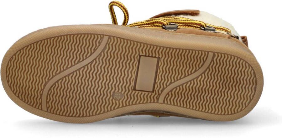 Bear & Mees B&m Snowboats Veterboots Laarzen Met Veters Meisjes Beige