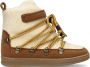 Bear & Mees Bruin Tinten B&m Snowboats Veterboots Laarzen Met Veters Meisjes Beige - Thumbnail 2